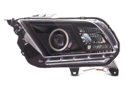 Raxiom CCFL Halo Projector Headlights; Black Housing; Clear Lens (10-12 Mustang w/ Factory Halogen Headlights)