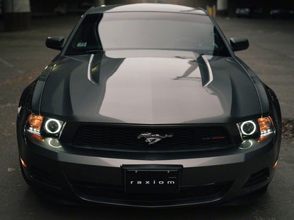 Raxiom CCFL Halo Projector Headlights; Black Housing; Clear Lens (10-12 Mustang w/ Factory Halogen Headlights)