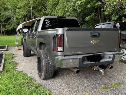 Raxiom LED Tail Lights; Black Housing; Clear Lens (07-13 Silverado 1500)