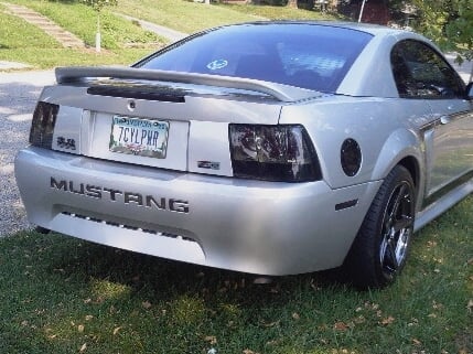 Raxiom Axial Series Altezza Style Tail Lights; Black Housing; Smoked Lens (99-04 Mustang, Excluding 99-01 Cobra)