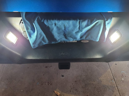 Raxiom Axial Series LED License Plate Lamps; Smoked (15-23 F-150)