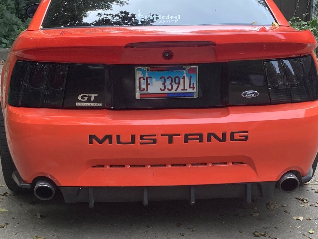 Raxiom Axial Series Altezza Style Tail Lights; Black Housing; Smoked Lens (99-04 Mustang, Excluding 99-01 Cobra)