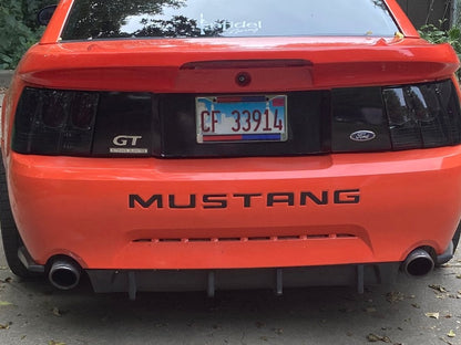 Raxiom Axial Series Altezza Style Tail Lights; Black Housing; Smoked Lens (99-04 Mustang, Excluding 99-01 Cobra)