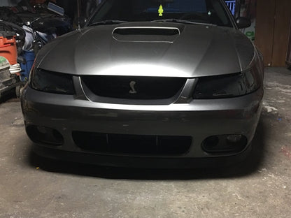 Raxiom Axial Series OEM Style Replacement Headlights; Black Housing; Smoked Lens (99-04 Mustang)