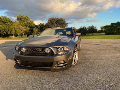 Raxiom LED Halo Projector Headlights; Black Housing; Clear Lens (13-14 Mustang w/ Factory HID Headlights)