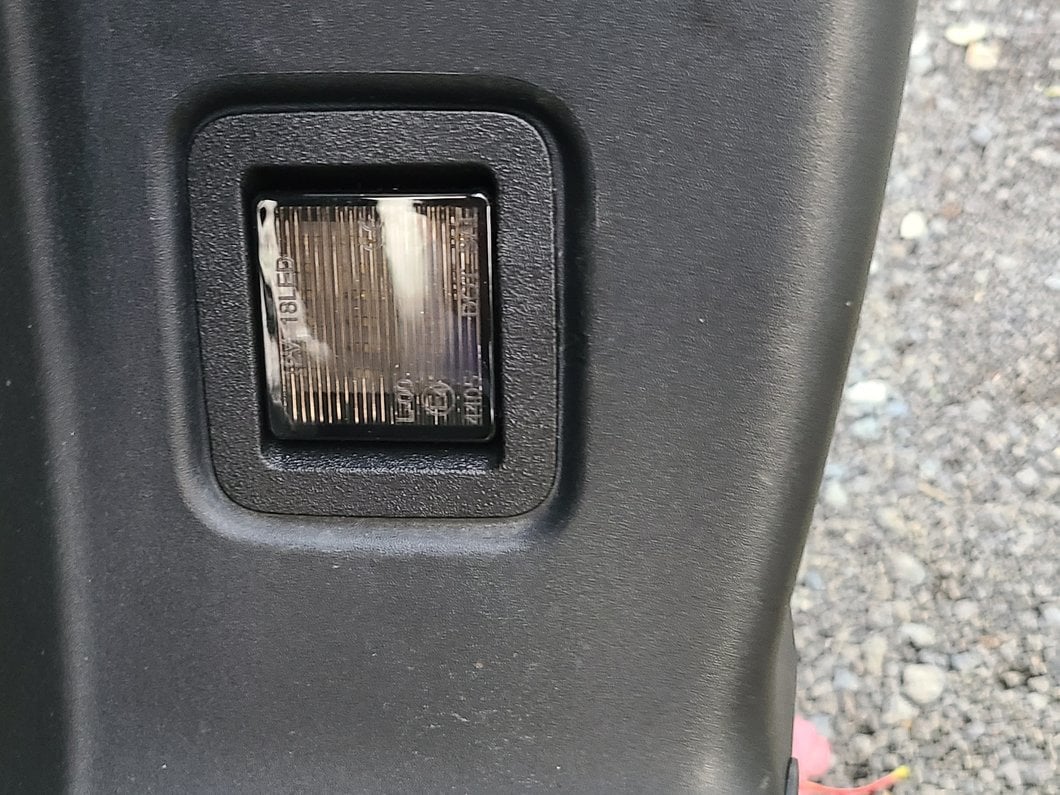 Raxiom Axial Series LED License Plate Lamps; Smoked (15-23 F-150)