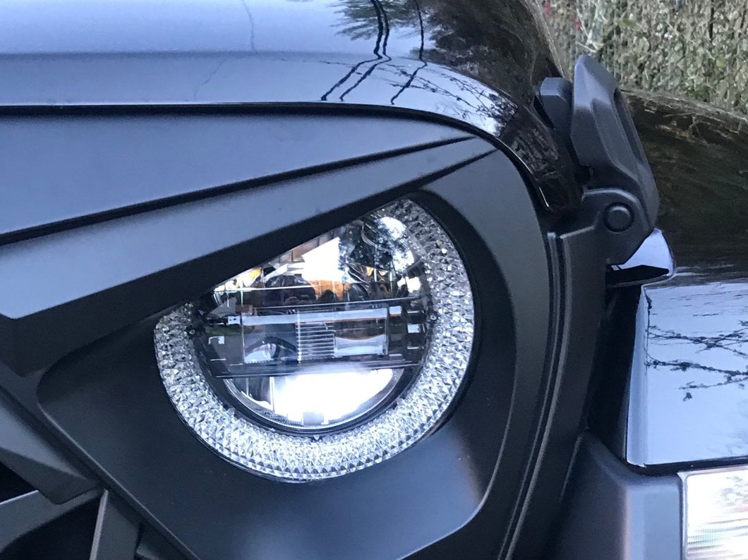 Raxiom Axial Series LED Headlights; Black Housing; Clear Lens (20-25 Jeep Gladiator JT)