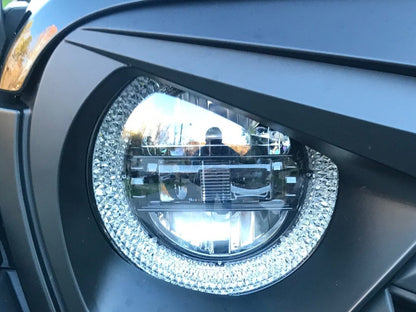 Raxiom Axial Series LED Headlights; Black Housing; Clear Lens (20-25 Jeep Gladiator JT)