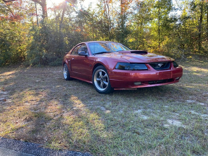 Raxiom Axial Series OEM Style Replacement Headlights; Black Housing; Smoked Lens (99-04 Mustang)