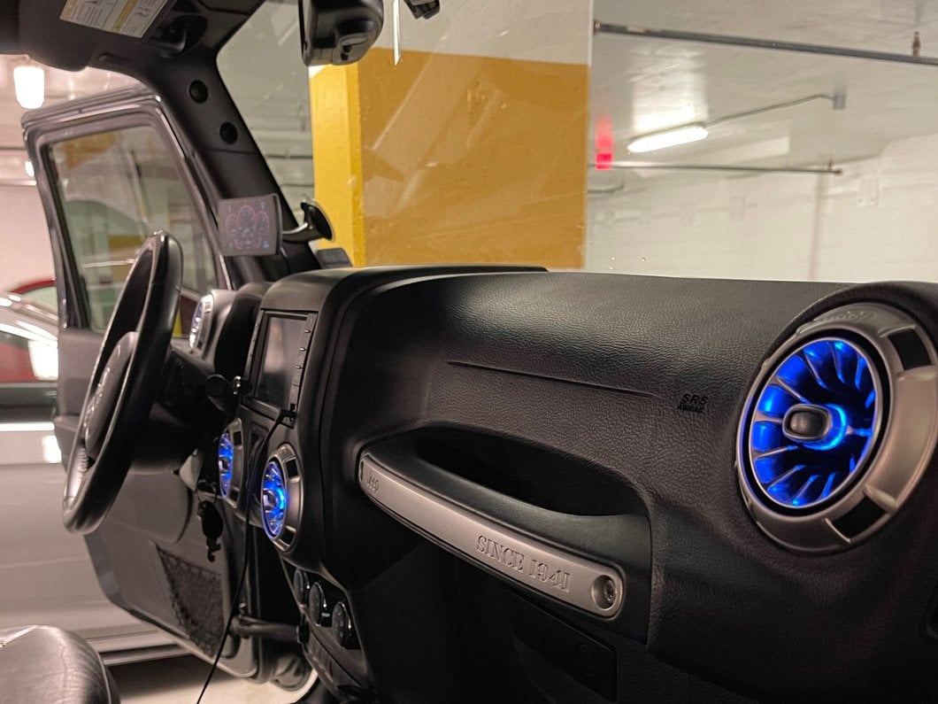 Raxiom LED Ambient Vent Lighting Kit (11-18 Jeep Wrangler JK)