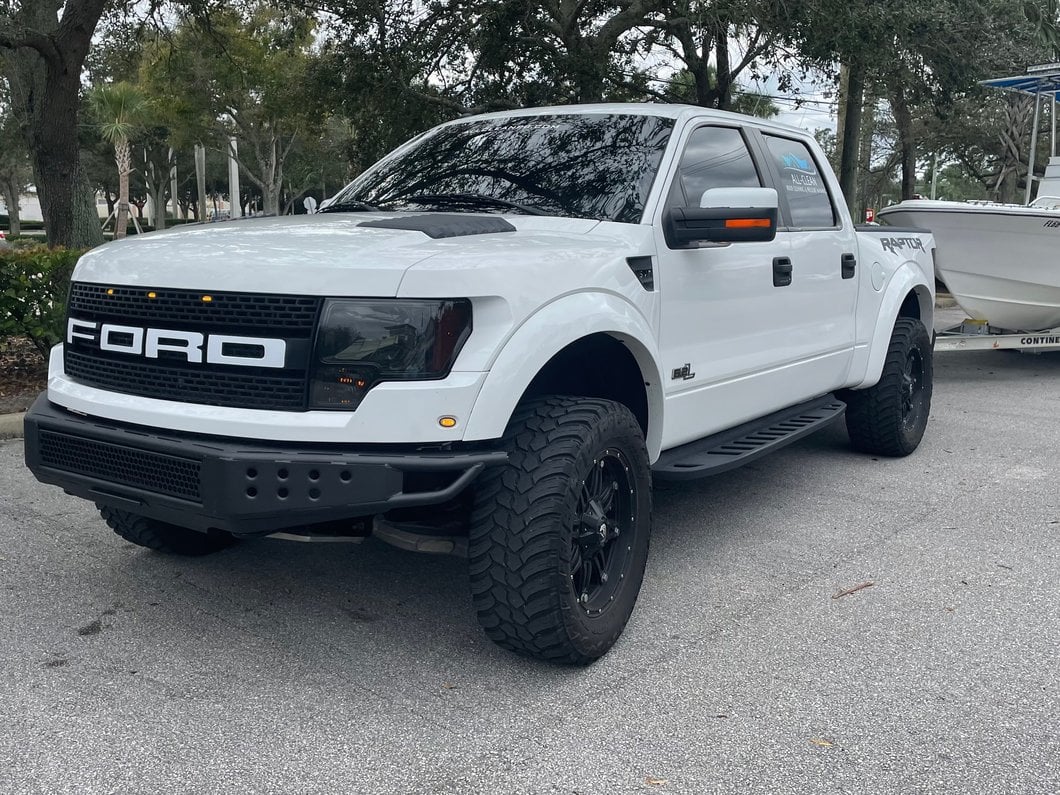 Raxiom Axial Series OEM Style Replacement Headlights; Chrome Housing; Smoked Lens (09-14 F-150 w/ Factory Halogen Headlights)