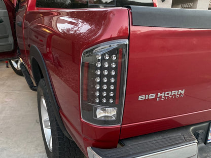 Raxiom LED Tail Lights; Black Housing; Clear Lens (07-08 RAM 1500)