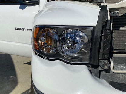 Raxiom Crystal Headlights; Black Housing; Clear Lens (02-05 RAM 1500)