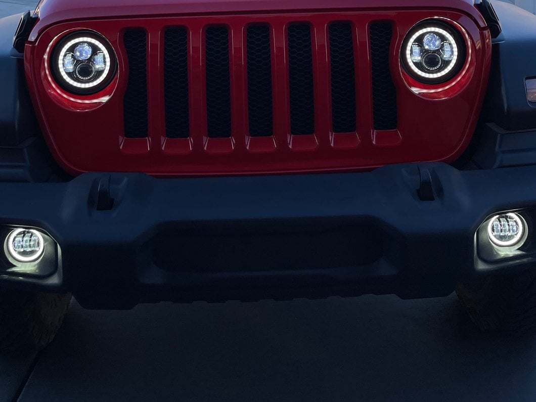 Raxiom Axial Series LED Fog Lights with Halo (07-25 Jeep Wrangler JK & JL)