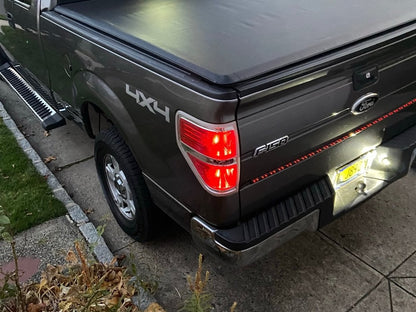 Raxiom Axial Series 60-Inch Tailgate LED Light Bar with Turn Signals and Reverse (Universal; Some Adaptation May Be Required)