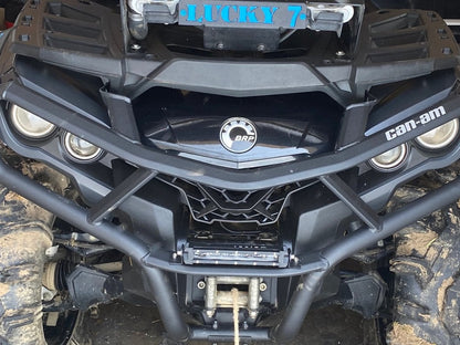 Raxiom 8-Inch Super Slim Single Row LED Light Bar; Spot/Spread Combo Beam (Universal; Some Adaptation May Be Required)