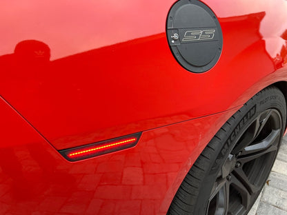 Raxiom Axial Series LED Front and Rear Side Markers; Smoked (10-15 Camaro)
