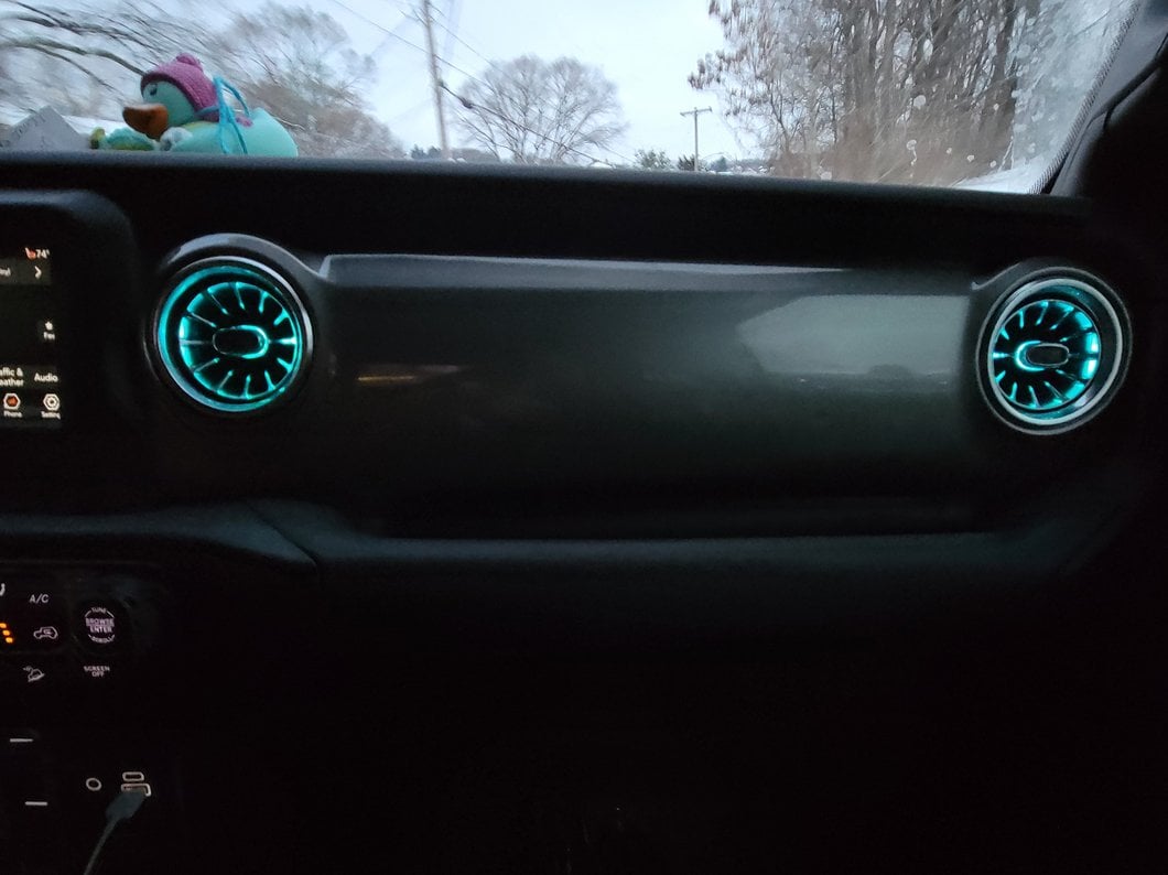 Raxiom LED Ambient Vent Lighting Kit (18-25 Jeep Wrangler JL)