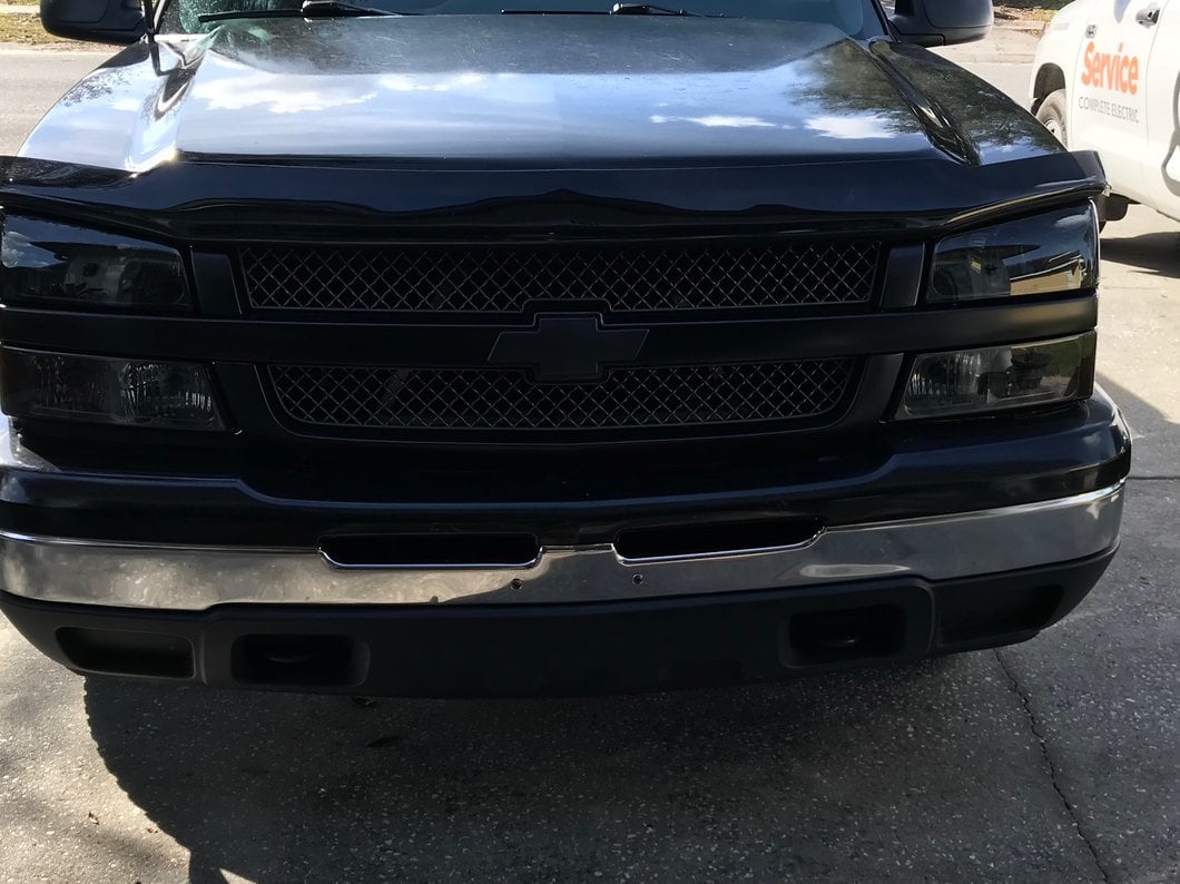 Raxiom Axial Series OEM Style Replacement Headlights; Chrome Housing; Smoked Lens (03-06 Silverado 1500)