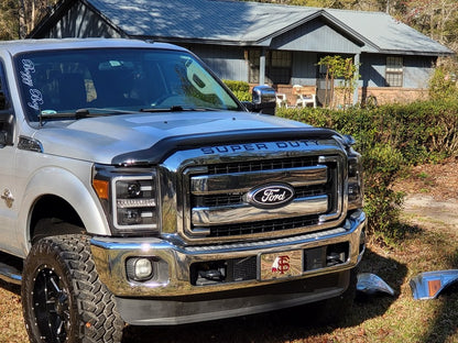 Raxiom LED Projector Headlights with Switchback Turn Signals; Black Housing; Clear Lens (11-16 F-250 Super Duty)