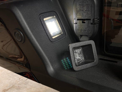 Raxiom Axial Series LED License Plate Lamps; Smoked (15-23 F-150)