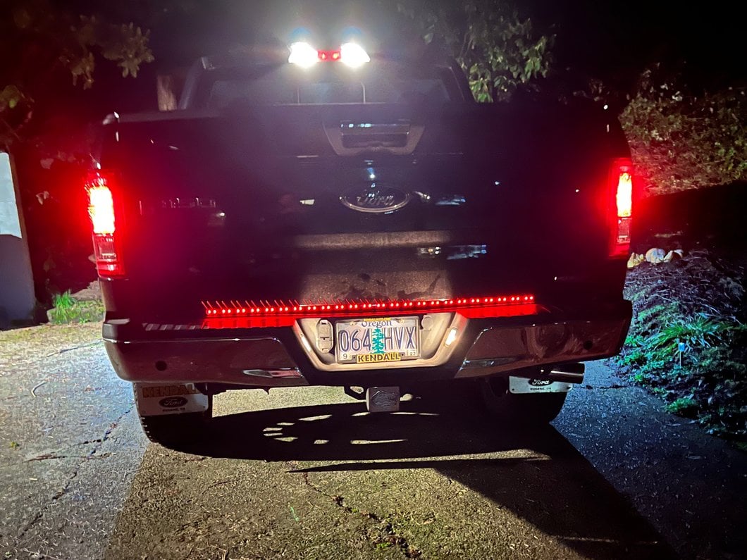 Raxiom Axial Series 48-Inch Tailgate LED Light Bar with Turn Signals and Reverse (Universal; Some Adaptation May Be Required)