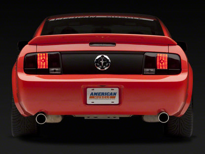 Raxiom Axial Series LED Sequential Chase Tail Light Kit; Plug-and-Play (05-09 Mustang)