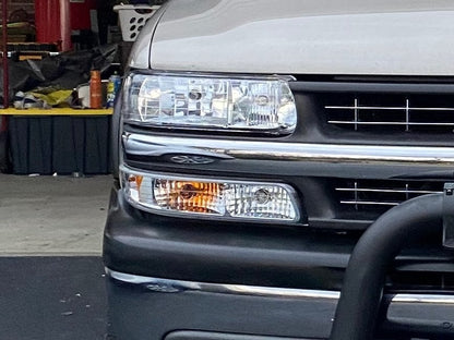 Raxiom Axial Series Euro Turn Signal and Parking Lights; Chrome (99-01 Silverado 1500)