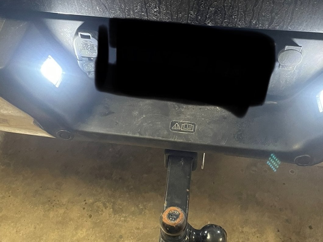 Raxiom Axial Series LED License Plate Lamps; Smoked (15-23 F-150)