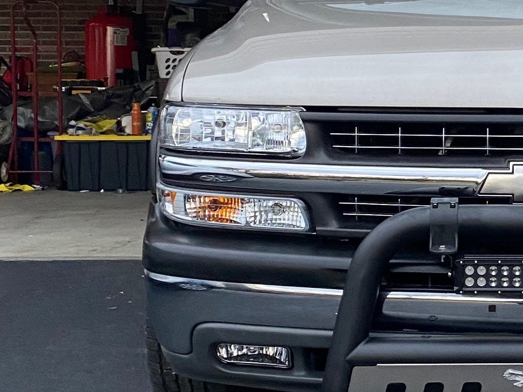 Raxiom Axial Series Euro Turn Signal and Parking Lights; Chrome (99-01 Silverado 1500)