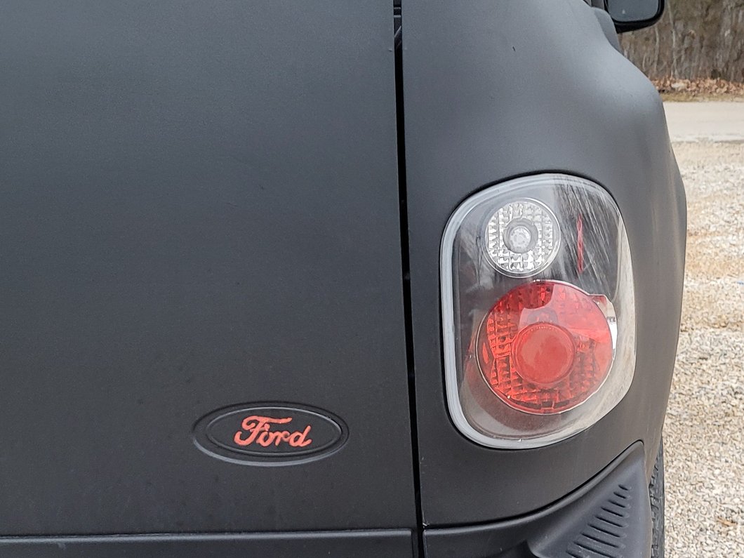 Raxiom Axial Series Version 2 Tail Lights; Black Housing; Red/Clear Lens (97-00 F-150 Flareside)