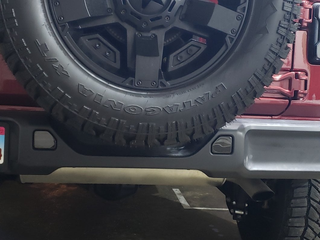 Raxiom Axial Series LED Rear Bumper Reflector Lights; Smoked (18-25 Jeep Wrangler JL Moab, Rubicon, Sahara)