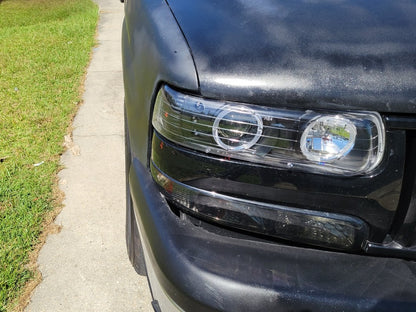 Raxiom LED Halo Projector Headlights; Black Housing; Clear Lens (99-02 Silverado 1500)