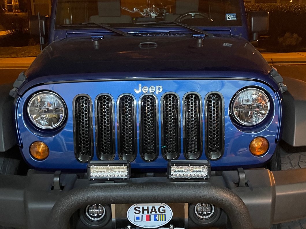 Raxiom Axial Series 4-Inch LED Fog Lights with RGB Halo (07-18 Jeep Wrangler JK)