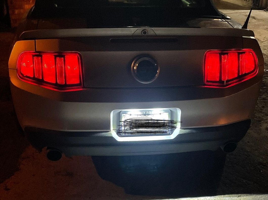 Raxiom Axial Series LED License Plate Lamps (10-14 Mustang)