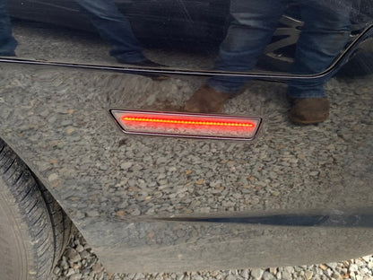 Raxiom Axial Series LED Rear Side Marker Lights; Smoked (11-14 Charger)