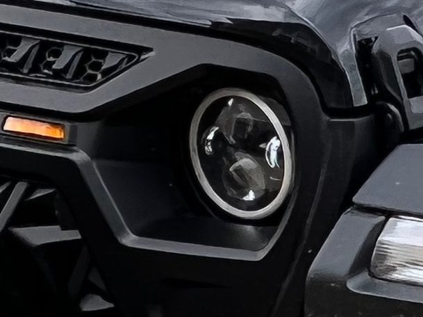 Raxiom Axial Series 7-Inch LED Daymaker Headlights; Chrome Housing; Clear Lens (20-25 Jeep Gladiator JT)