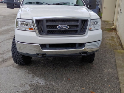 Raxiom Axial Series Projector Headlights; Chrome Housing; Clear Lens (04-08 F-150)