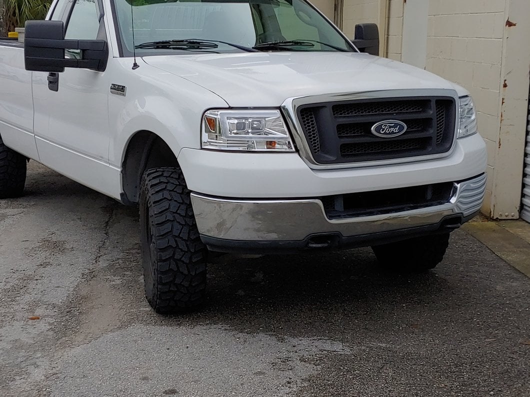 Raxiom Axial Series Projector Headlights; Chrome Housing; Clear Lens (04-08 F-150)