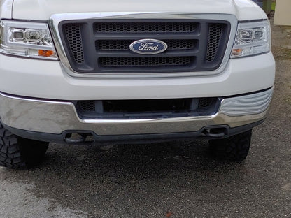 Raxiom Axial Series Projector Headlights; Chrome Housing; Clear Lens (04-08 F-150)