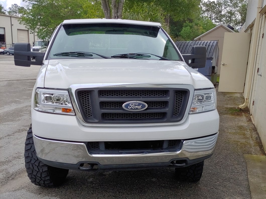 Raxiom Axial Series Projector Headlights; Chrome Housing; Clear Lens (04-08 F-150)