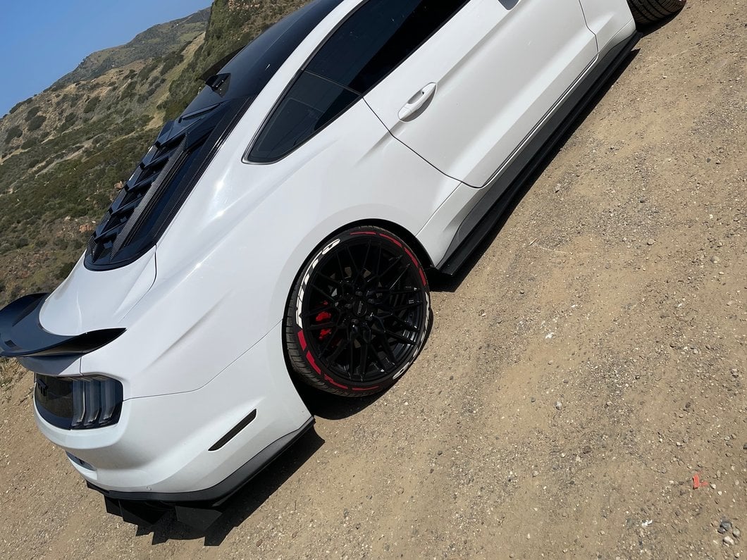 Raxiom Axial Series LED Side Marker Lights; Rear; Smoked (15-23 Mustang)