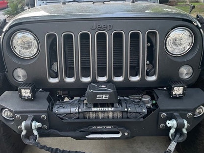 Raxiom Axial Series Halo LED Fog Lights; Amber (07-18 Jeep Wrangler JK)