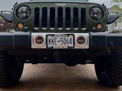 Raxiom Axial Series 4-Inch LED Fog Lights with RGB Halo (07-18 Jeep Wrangler JK)