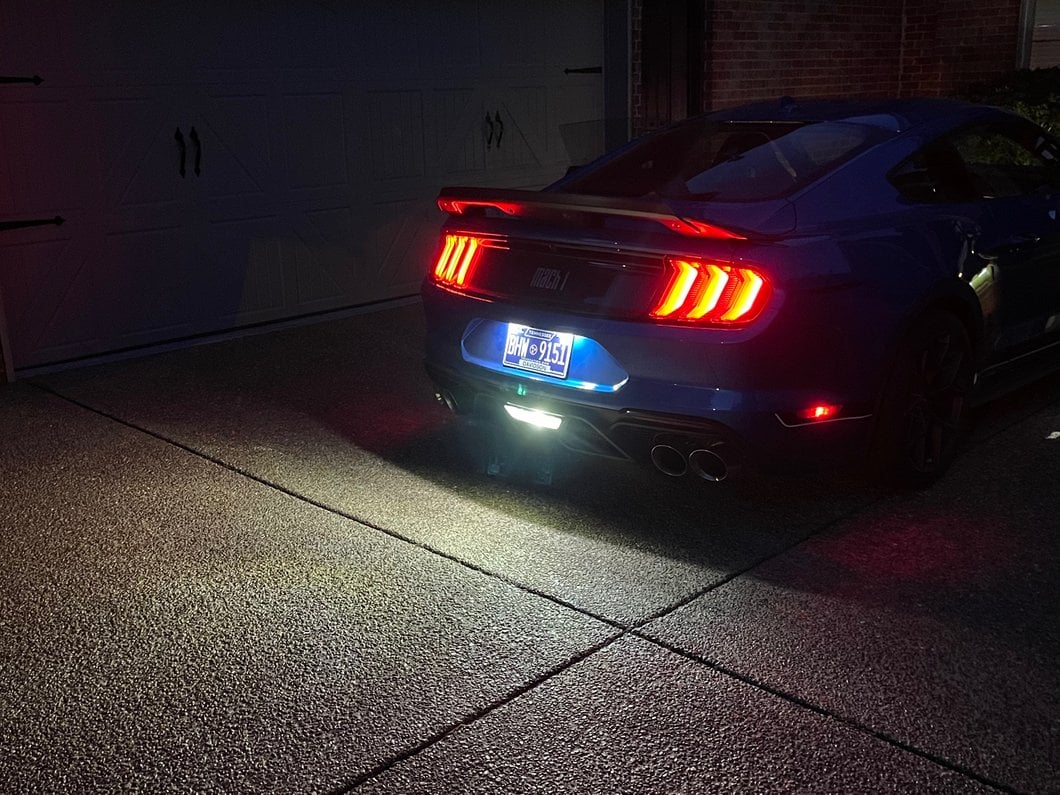 Raxiom Axial Series LED License Plate Lamps (15-23 Mustang)