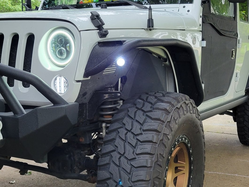 Raxiom Axial Series LED Front Turn Signals; Clear (07-18 Jeep Wrangler JK)
