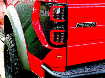 Raxiom Axial Series LED Rear Fender Flare Lights; Smoked (10-20 F-150 Raptor)