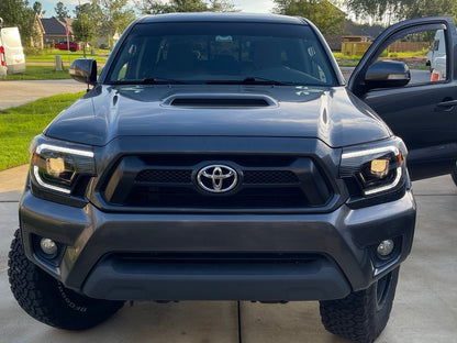 Raxiom Axial Series Switchback Projector Headlights; Black Housing; Clear Lens (12-15 Tacoma)