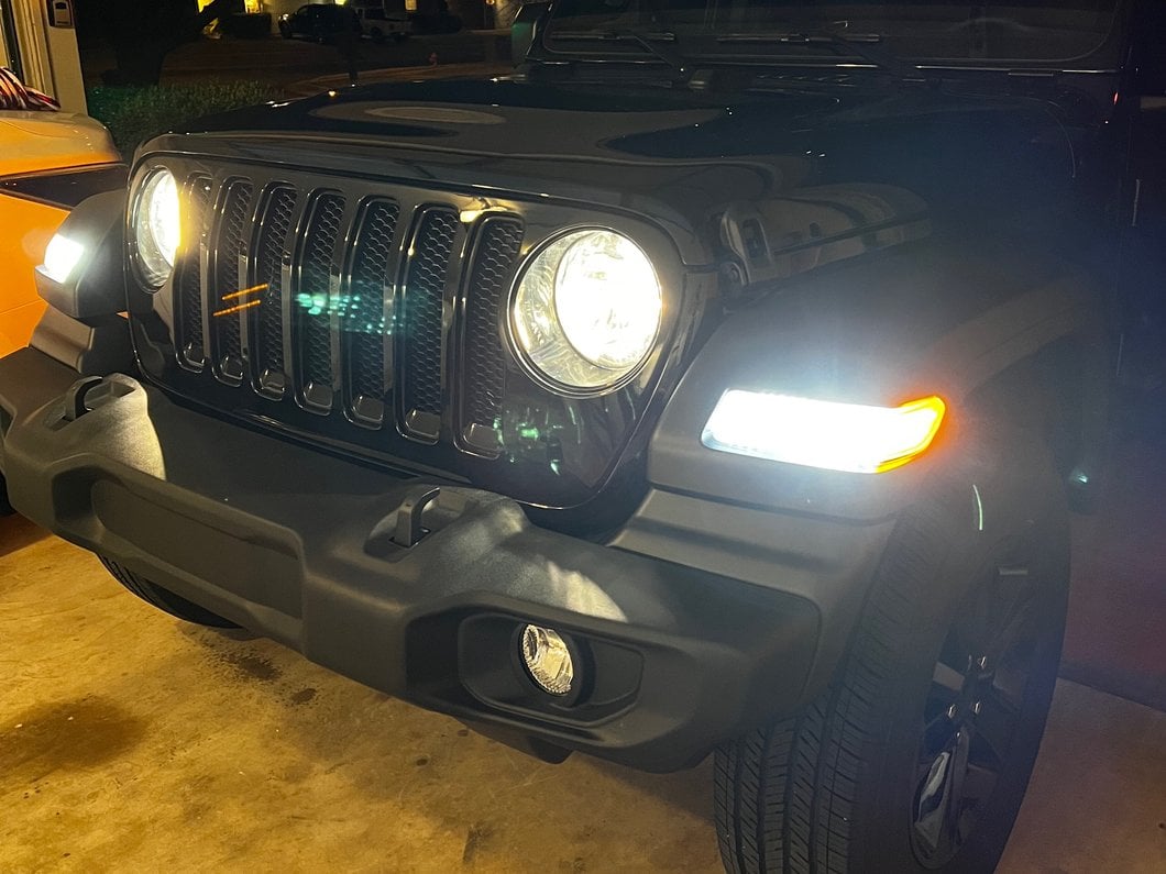 Raxiom Axial Series LED Fender Flare Marker Lights; Clear (18-25 Jeep Wrangler JL)
