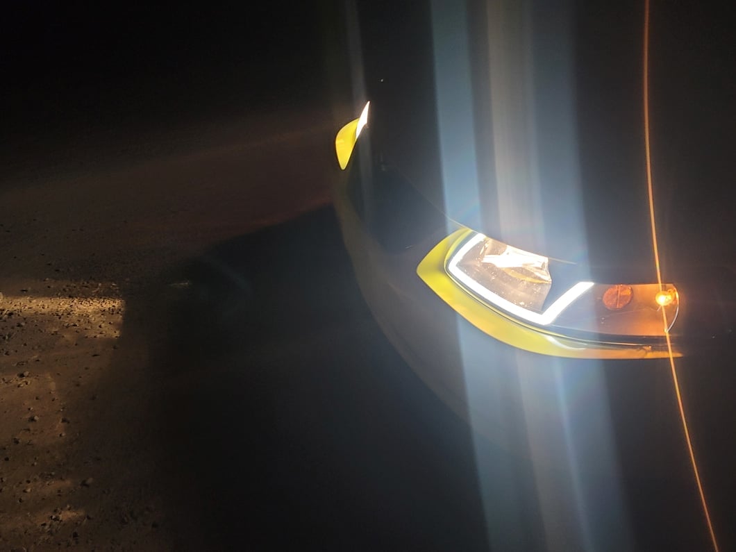 Raxiom Axial Series Headlights with Sequential LED Bar; Black Housing; Clear Lens (99-04 Mustang)
